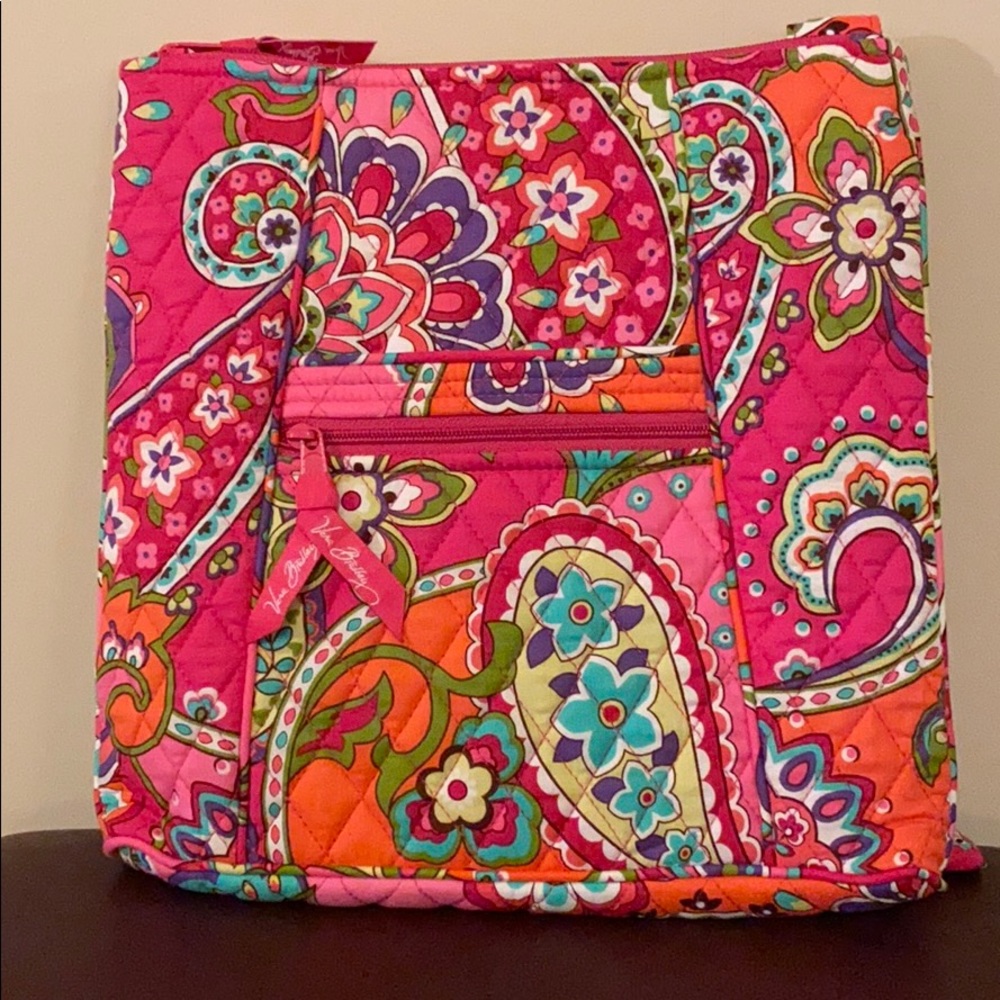 Vera Bradley Pink Paisley Crossbody Purse